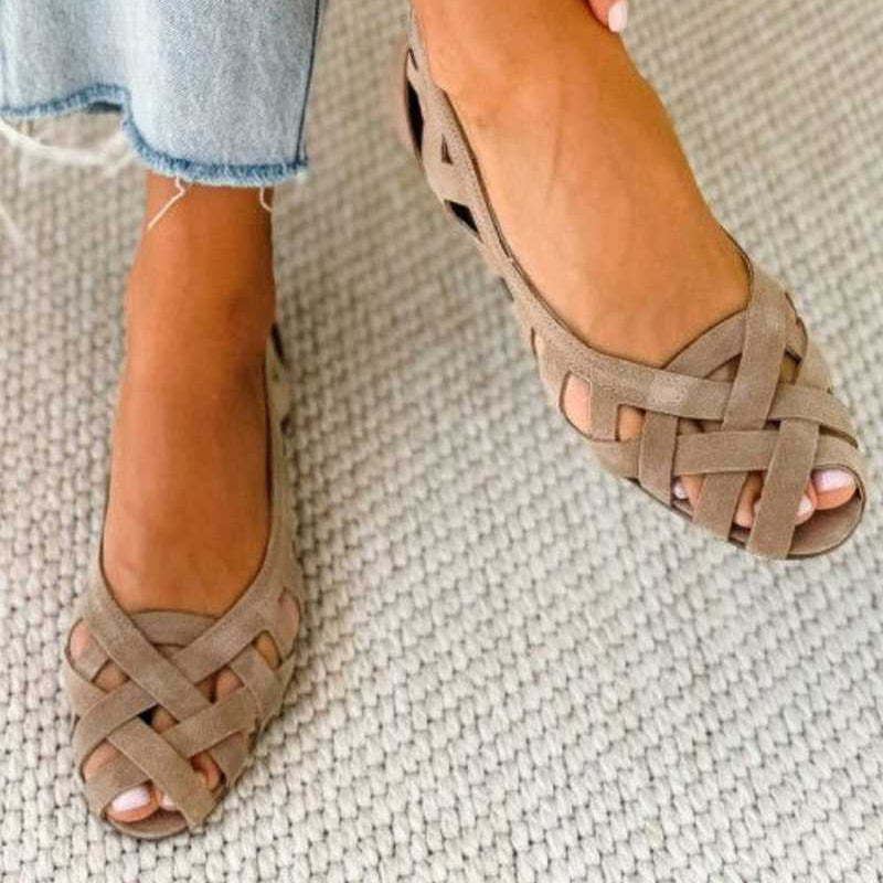 LUCE - Sandalias trenzadas de colores, cómodas