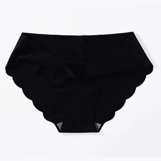 Bragas onduladas sin costuras de cintura media