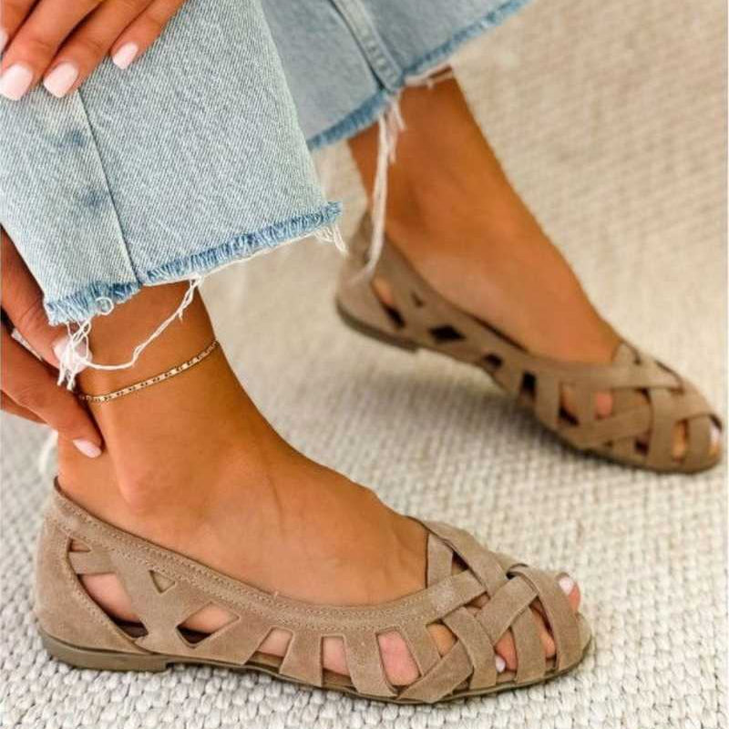 LUCE - Sandalias trenzadas de colores, cómodas