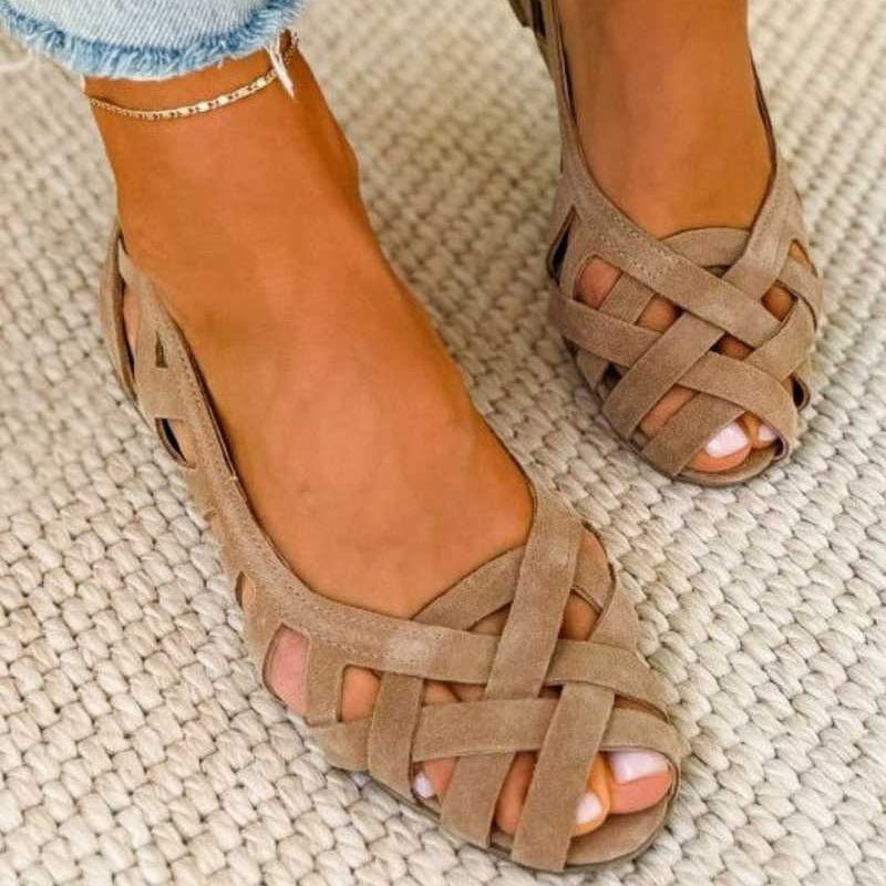 LUCE - Sandalias trenzadas de colores, cómodas