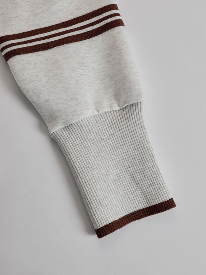 Priscilla - Conjunto deportivo elegante con sudadera de media cremallera