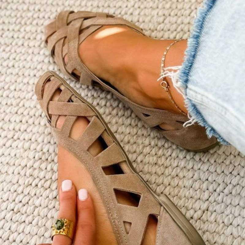 LUCE - Sandalias trenzadas de colores, cómodas