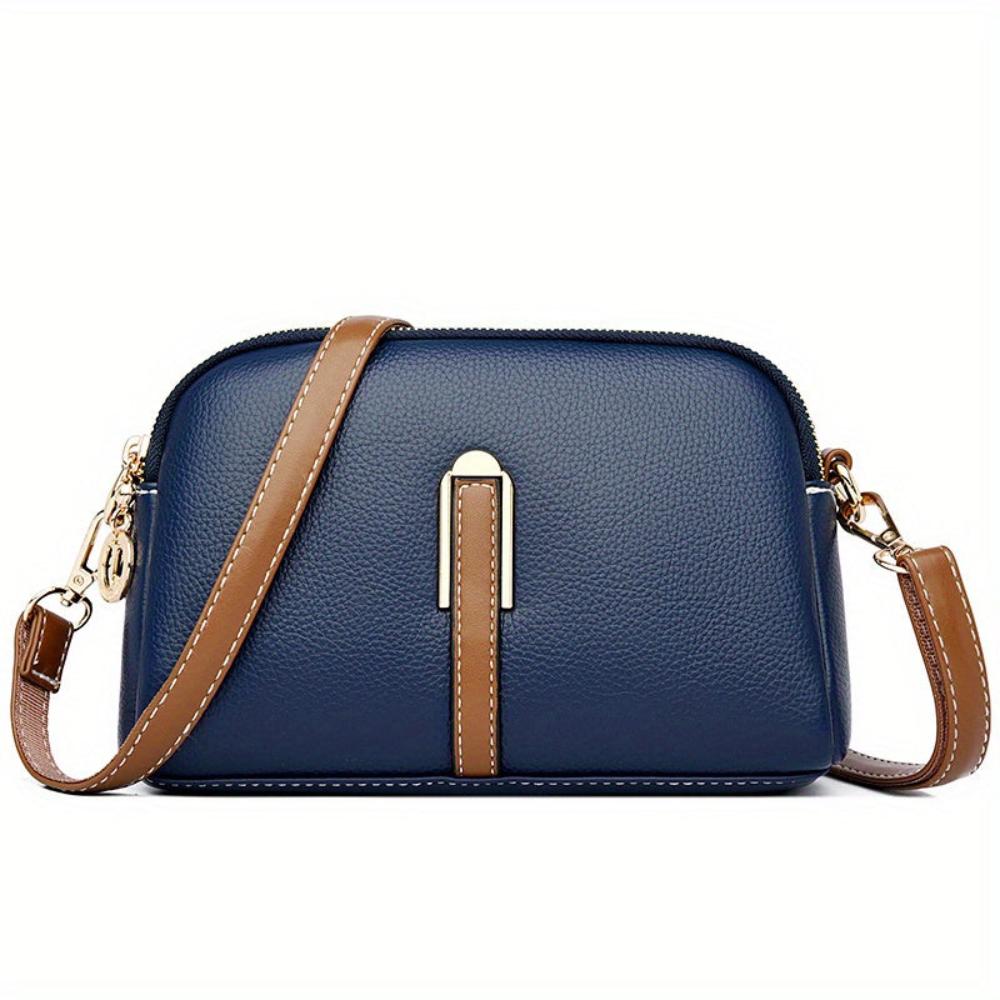 Bolso de hombro con textura de lichi