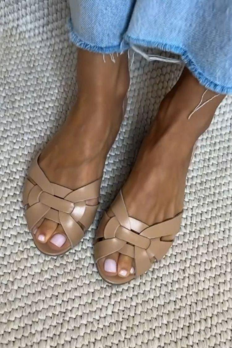 SERAFINA - Sandalias trenzadas Naturales Comfort