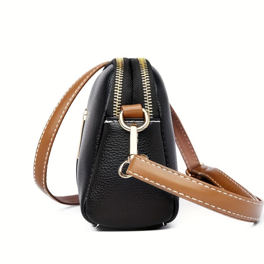 Bolso de hombro con textura de lichi