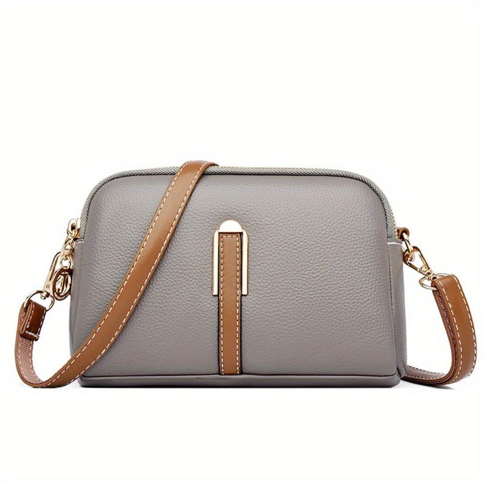Bolso de hombro con textura de lichi