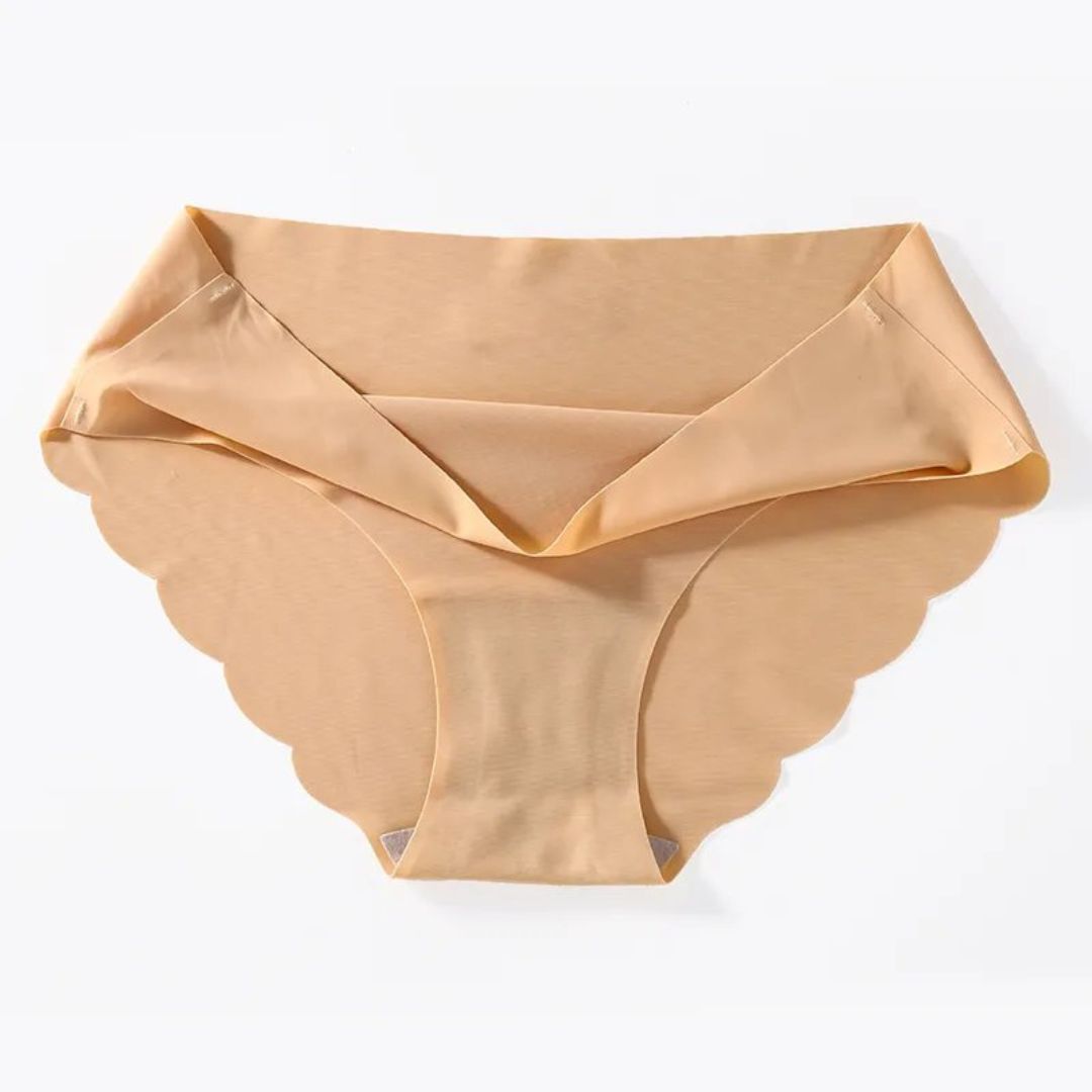 Bragas onduladas sin costuras de cintura media