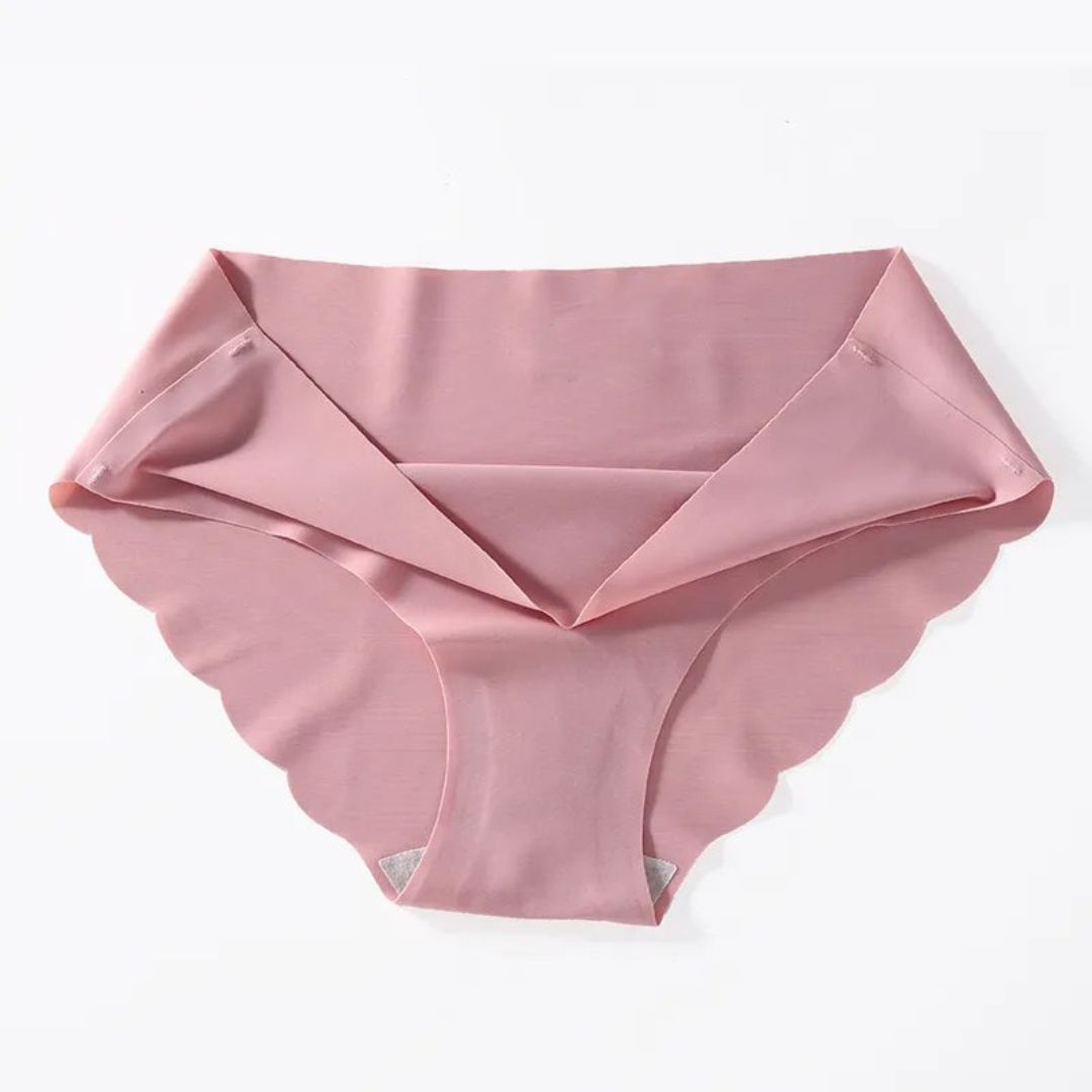 Bragas onduladas sin costuras de cintura media