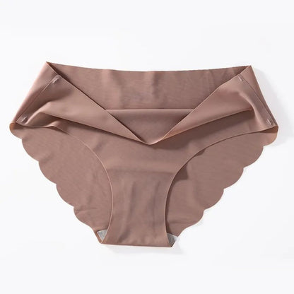 Bragas onduladas sin costuras de cintura media