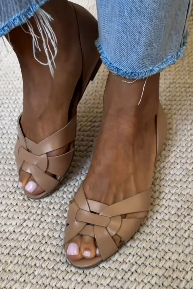 SERAFINA - Sandalias trenzadas Naturales Comfort