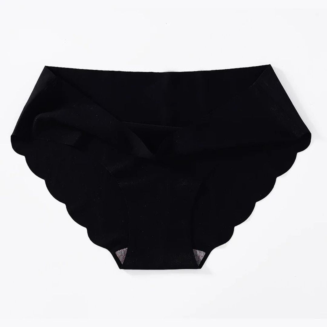 Bragas onduladas sin costuras de cintura media