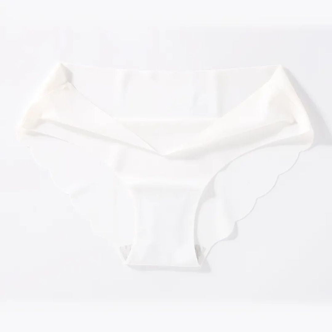 Bragas onduladas sin costuras de cintura media