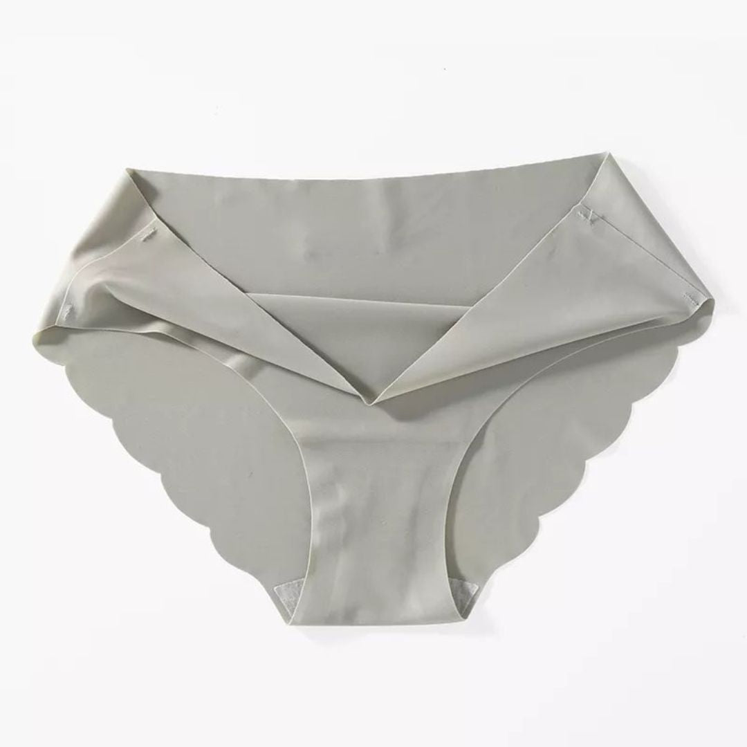 Bragas onduladas sin costuras de cintura media
