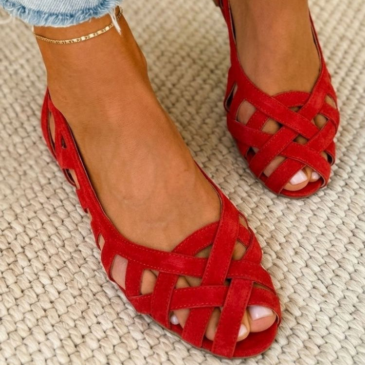 LUCE - Sandalias trenzadas de colores, cómodas