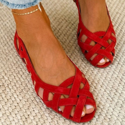 LUCE - Sandalias trenzadas de colores, cómodas