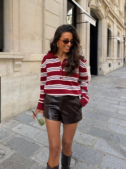 Polo rojo Bisou