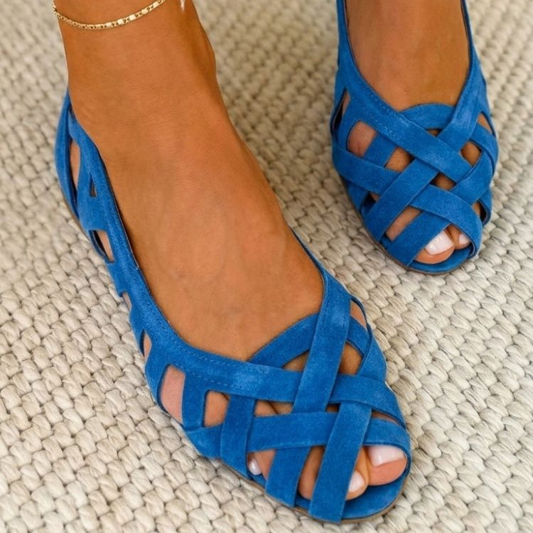LUCE - Sandalias trenzadas de colores, cómodas