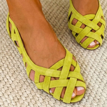 LUCE - Sandalias trenzadas de colores, cómodas