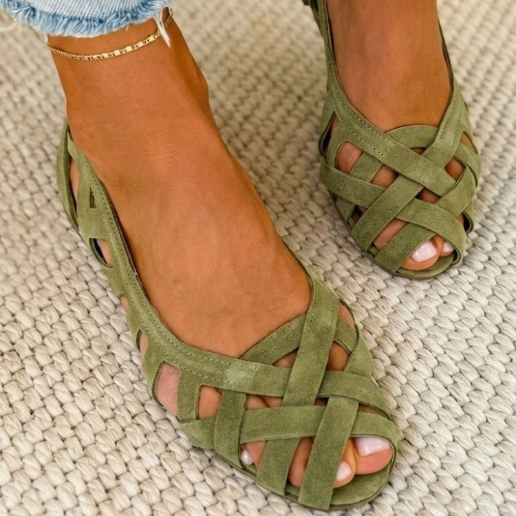 LUCE - Sandalias trenzadas de colores, cómodas