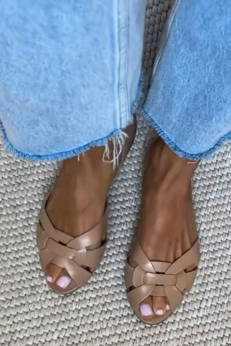 SERAFINA - Sandalias trenzadas Naturales Comfort