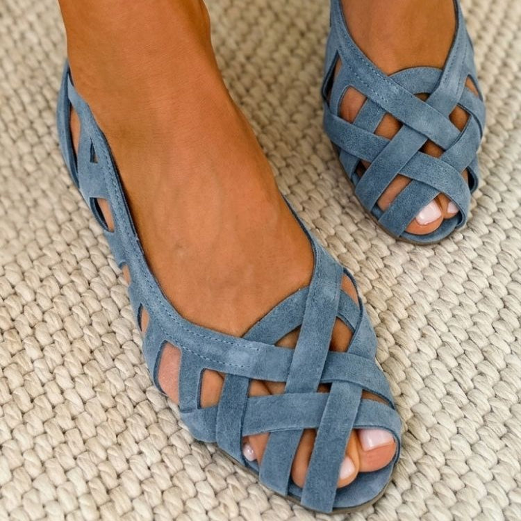 LUCE - Sandalias trenzadas de colores, cómodas