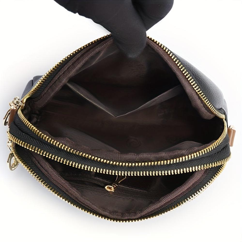 Bolso de hombro con textura de lichi
