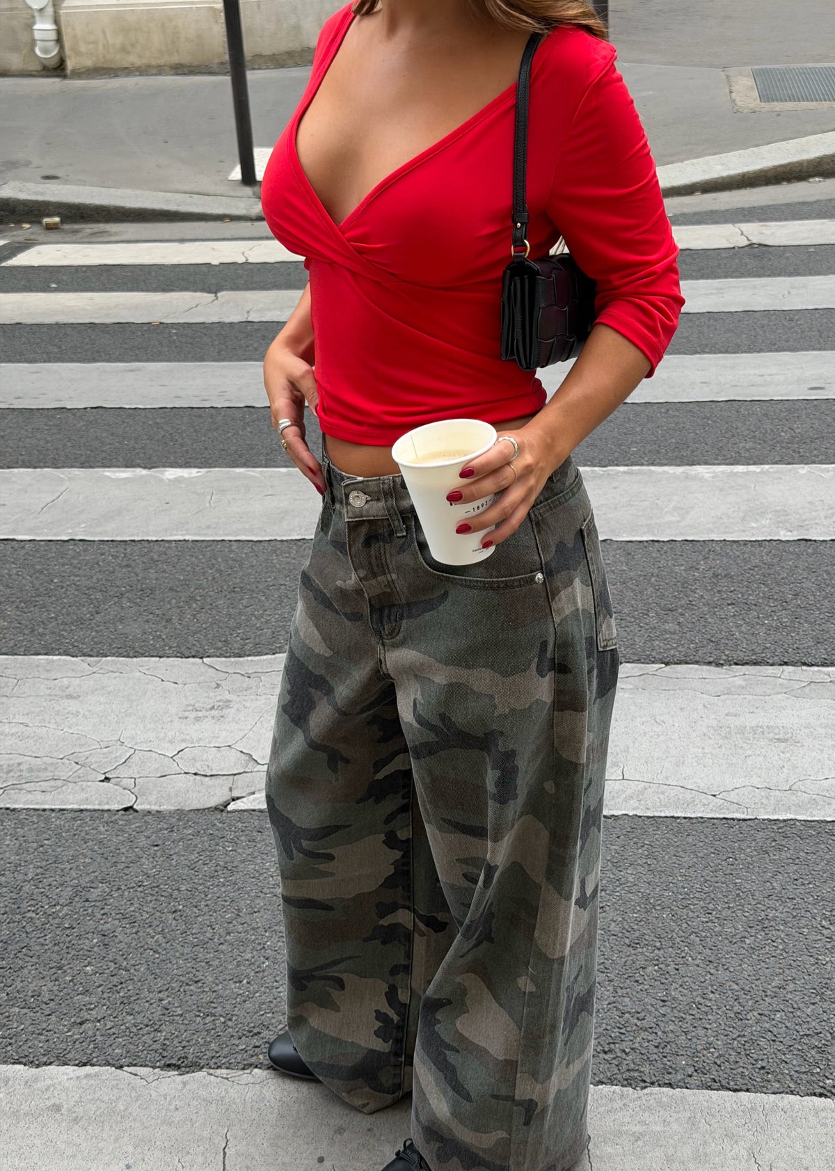 Blusa Bonjour en rojo