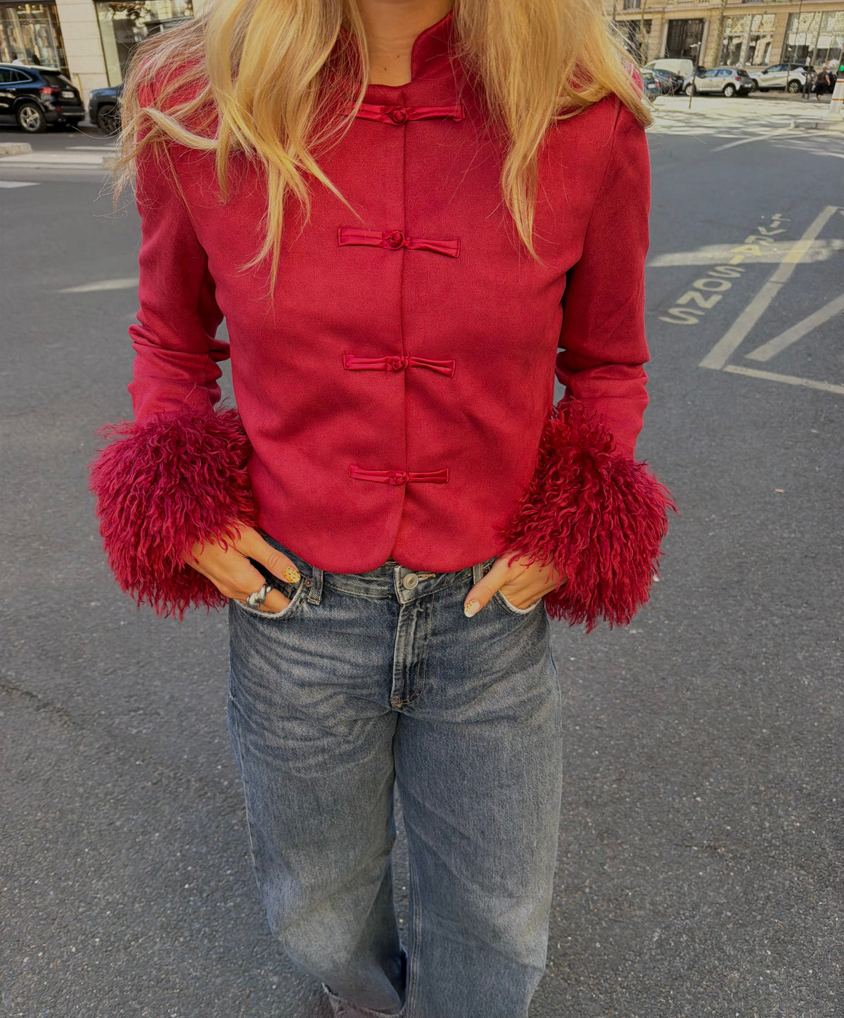 Chaqueta Amour en rojo