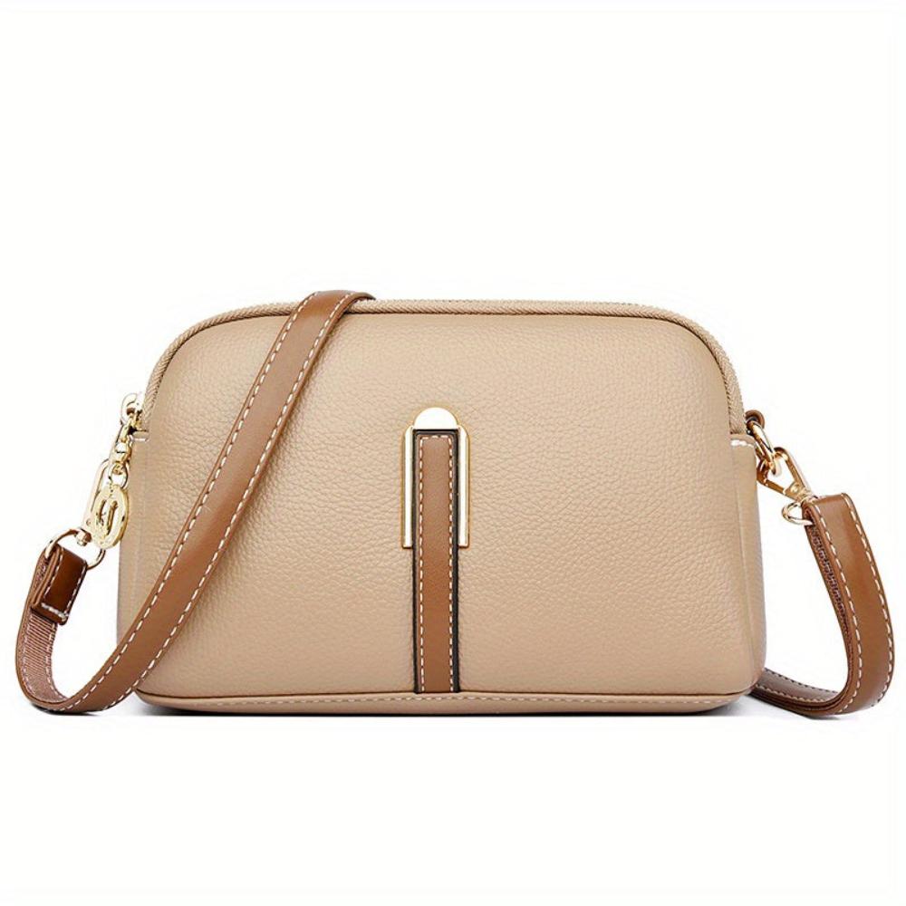Bolso de hombro con textura de lichi