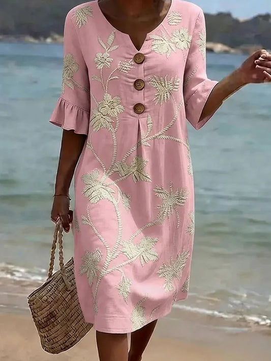 Yolanda | Vestido con diseño floral