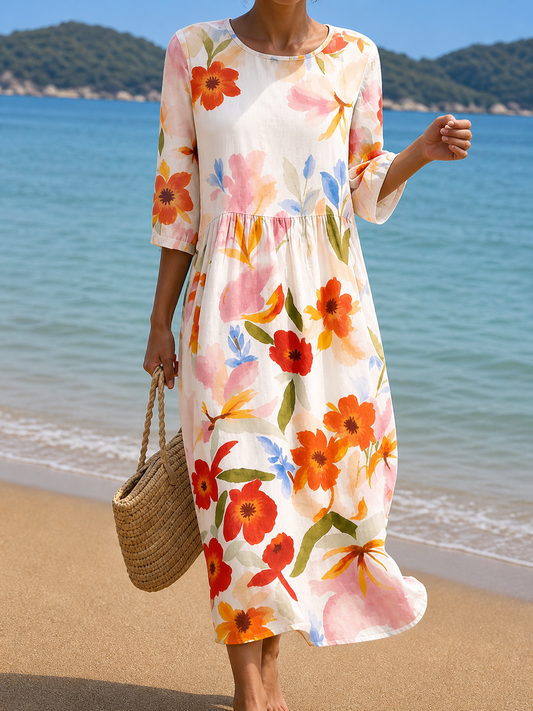Kelly | Vestido con diseño de flores