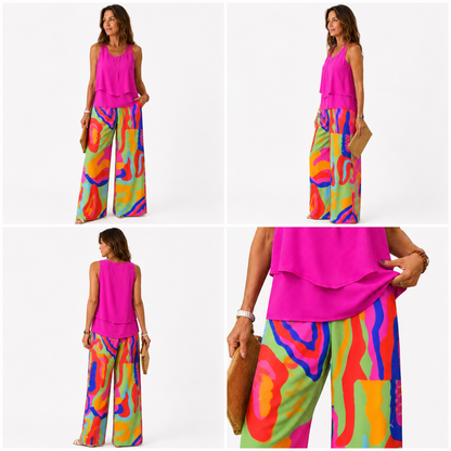 Maribel | Conjunto colorido y elegante