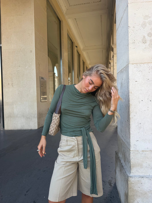 Jersey de manga larga - verde militar