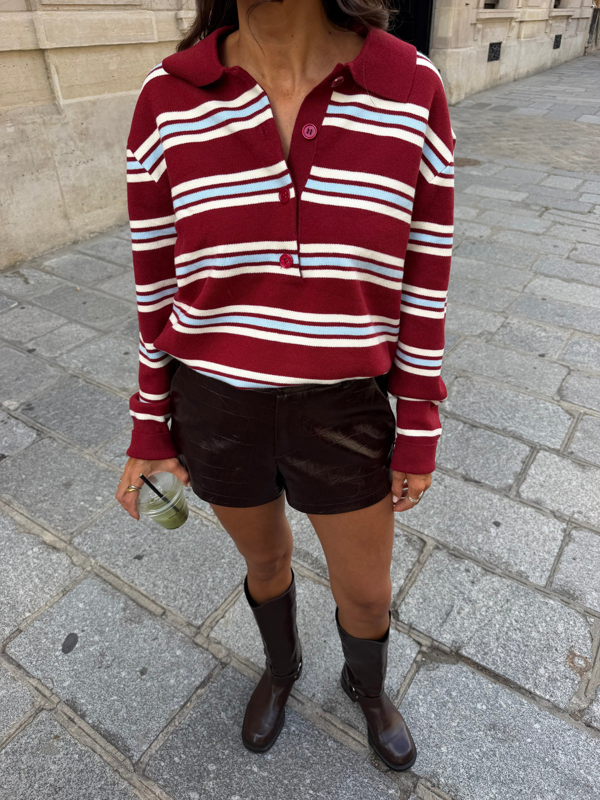 Polo rojo Bisou