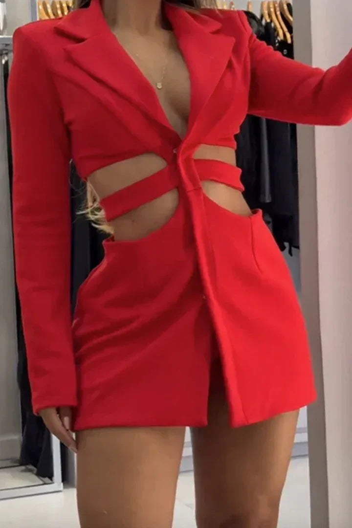 Megan - Vestido blazer esculpido