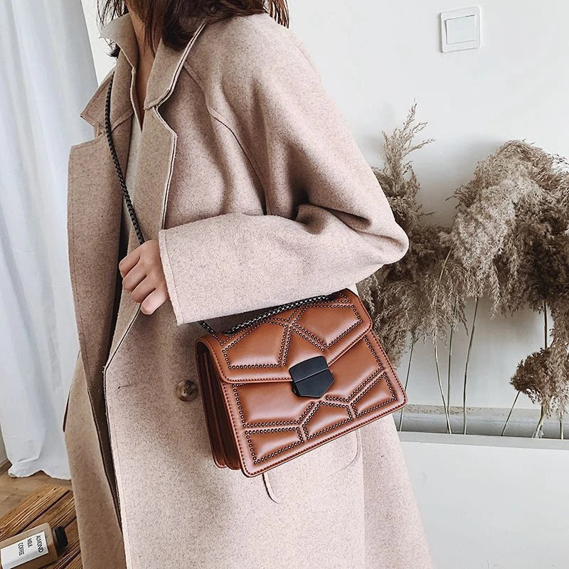 Bolso de hombro elegante - Cuero de PU de moda