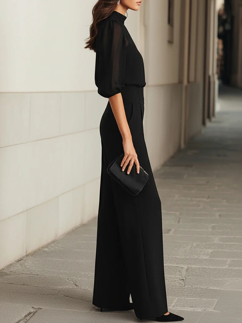 Valentina: conjunto de tres piezas en negro