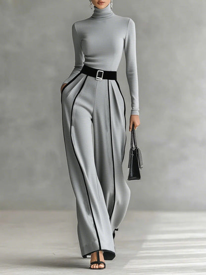 Vera - Elegante conjunto con detalles en contraste