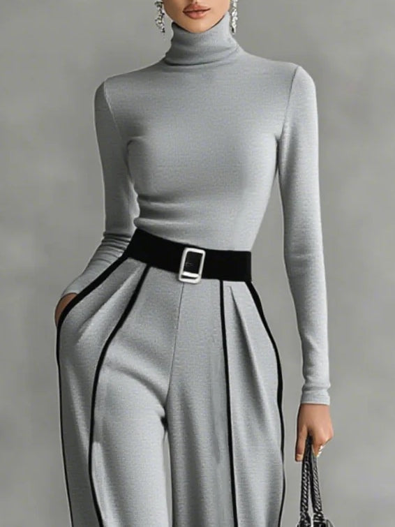 Vera - Elegante conjunto con detalles en contraste