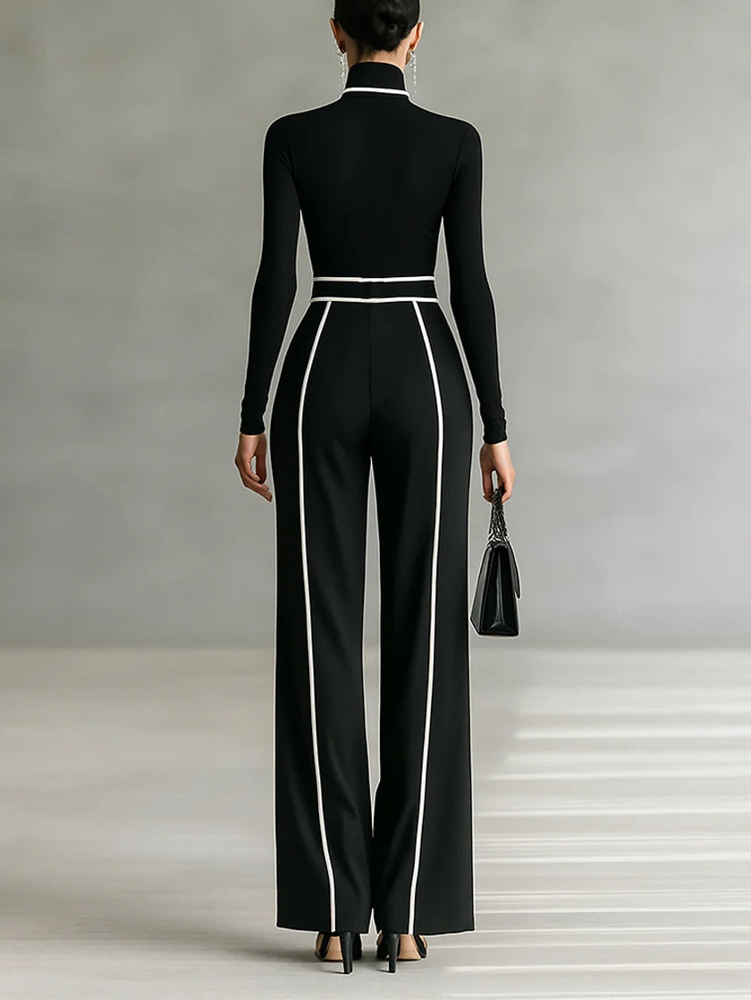 Vera - Elegante conjunto con detalles en contraste