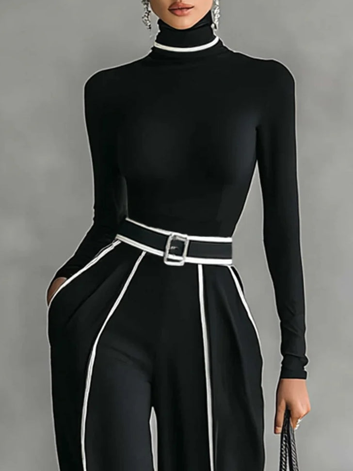 Vera - Elegante conjunto con detalles en contraste