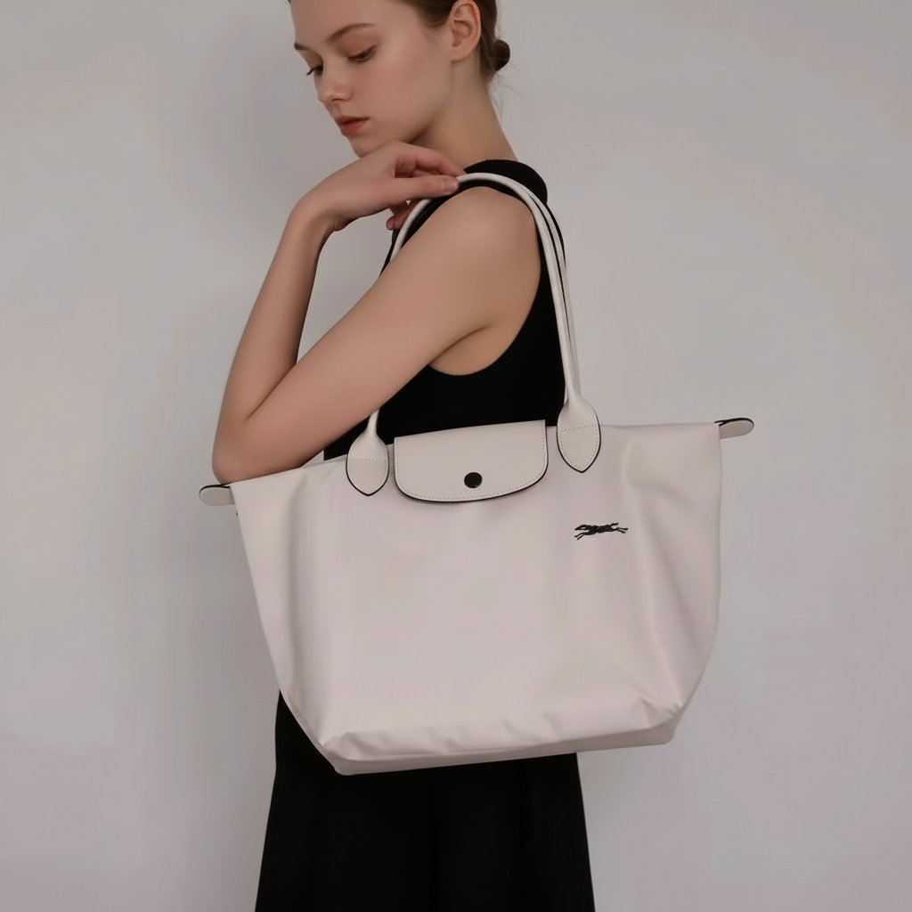 BOLSO TOTE GRANDE LONGCHAM | BEIGE CLARO