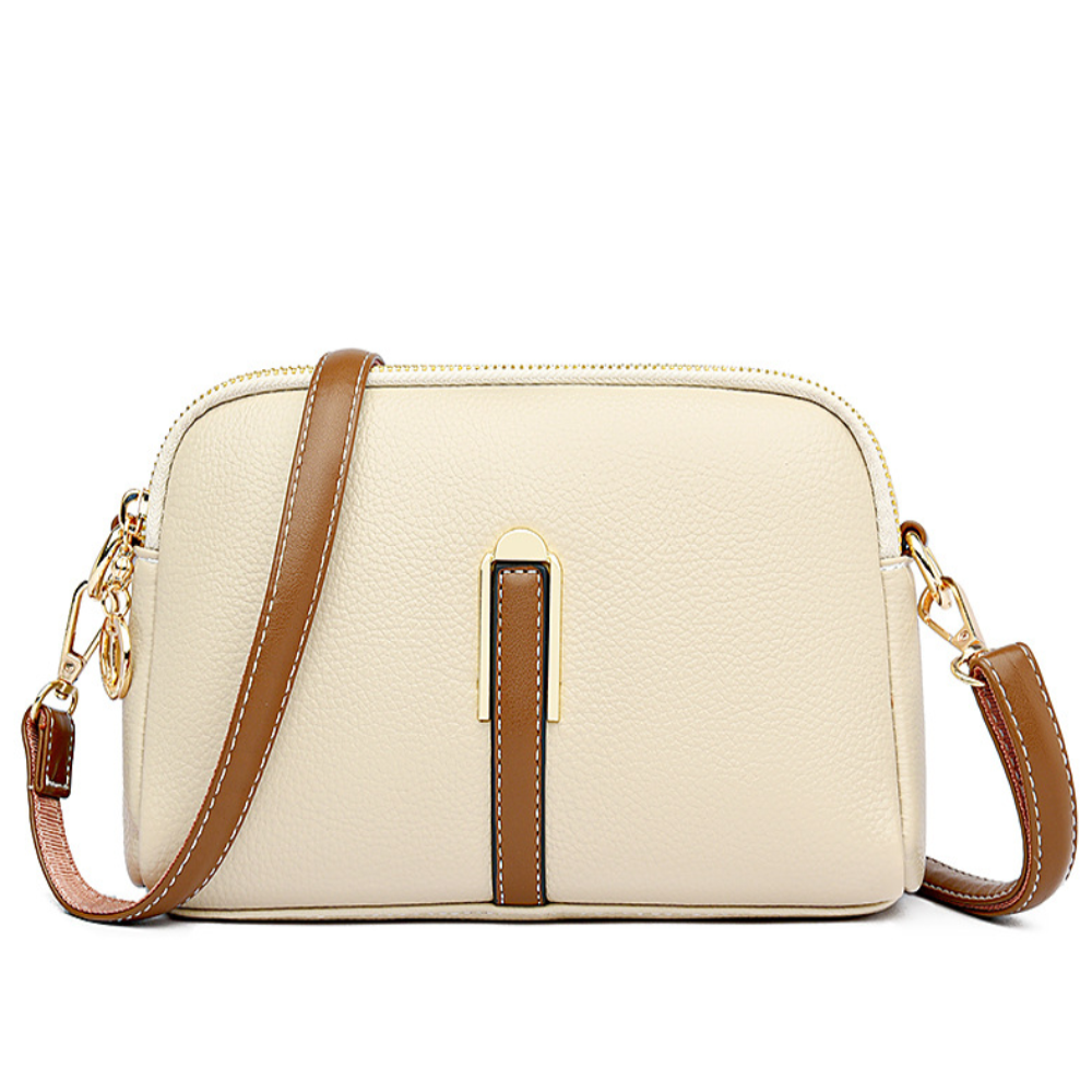 Bolso de hombro con textura de lichi