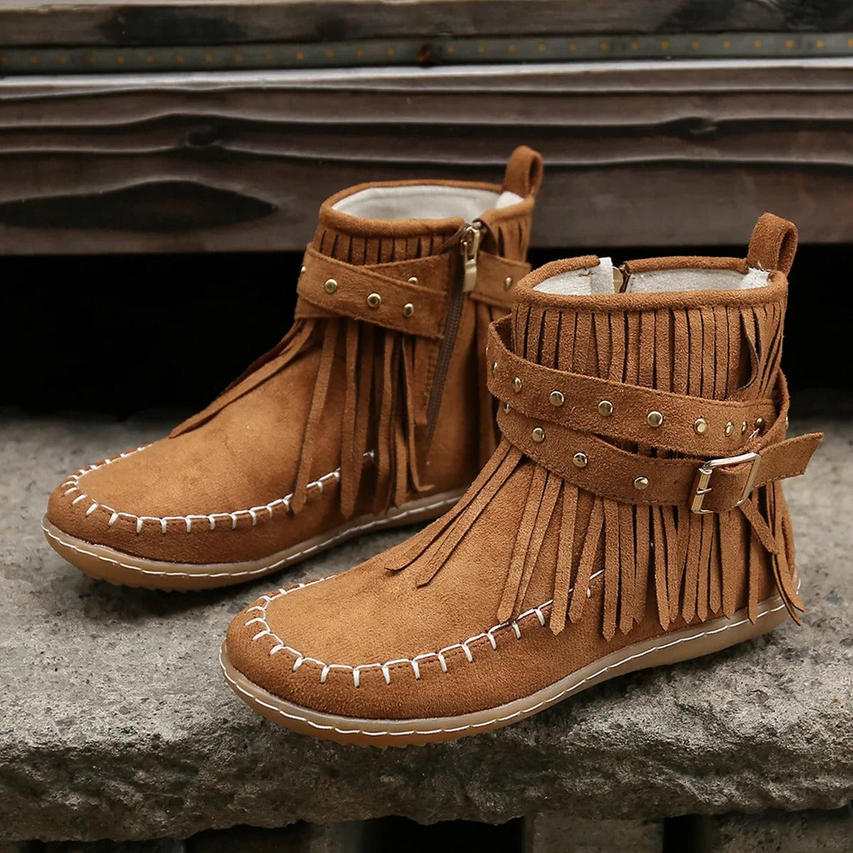 BOTINES CON FLECOS