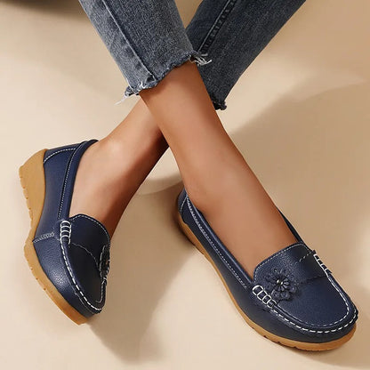 Lena™ | Zapato de cuero cómodo con suela blanda