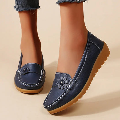 Lena™ | Zapato de cuero cómodo con suela blanda