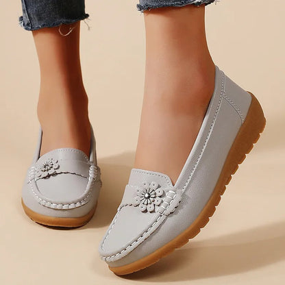 Lena™ | Zapato de cuero cómodo con suela blanda