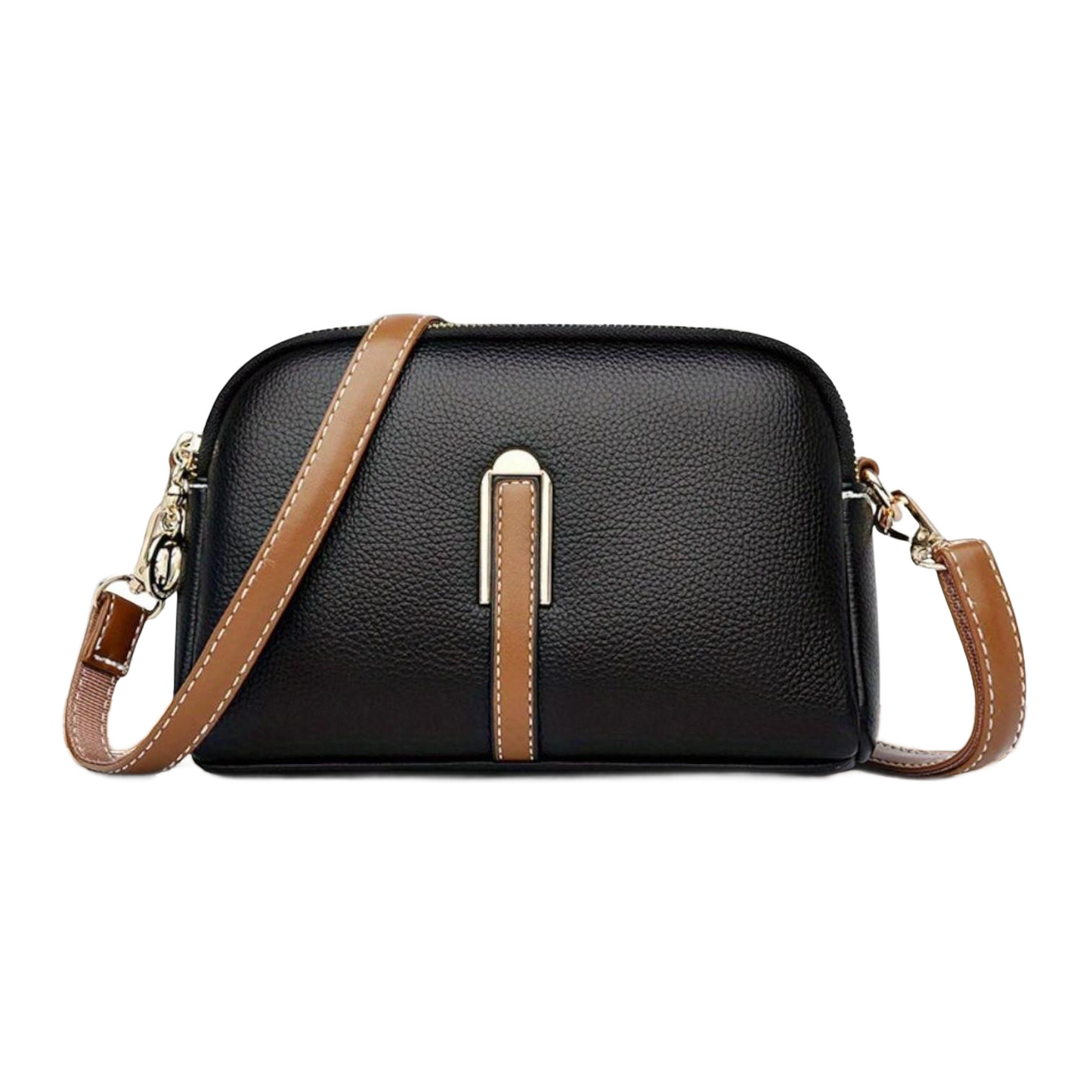 Bolso de hombro con textura de lichi