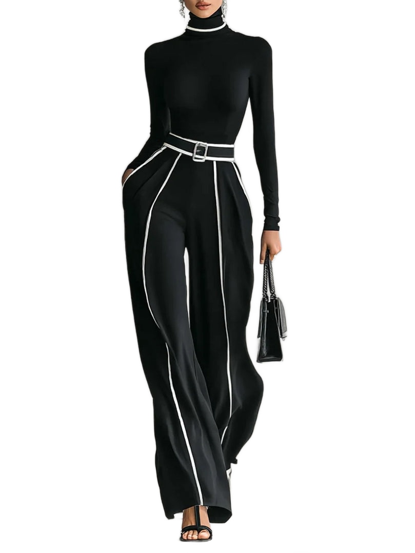 Vera - Elegante conjunto con detalles en contraste