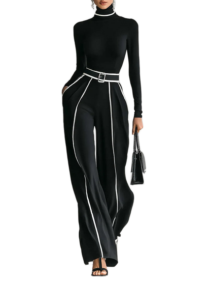 Vera - Elegante conjunto con detalles en contraste